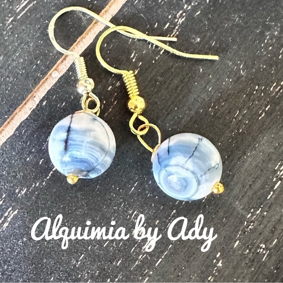 Alquimia Blue and Gold  Picasso jasper - Picture 1 of 1